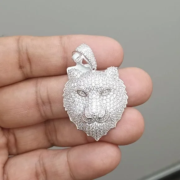 925 Sterling Silver Lion Pendant